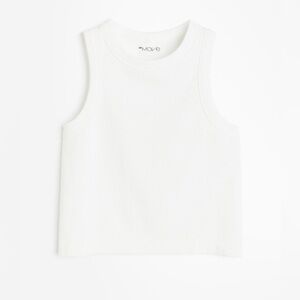 H&M Move Seamless White Sports Tank Top- tennis & pickleball summer top size S
